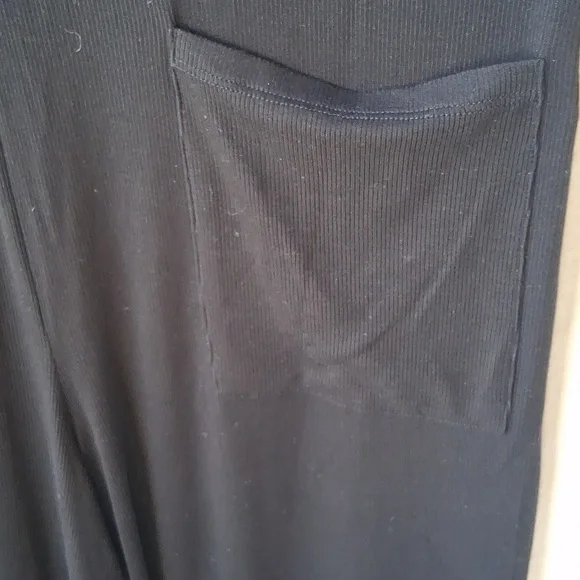 Quince Tencel Rib Maternity & Nursing Jumpsuit Black S - Picture 4 of 9